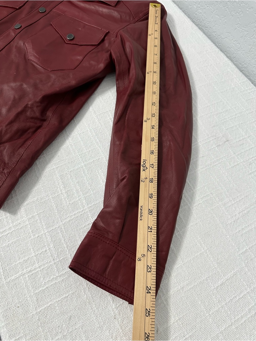 Giorgio Di Mare Tahoe Leather Jacket Burgundy Sz M Yachting Sailing Trucker Moto - Picture 11 of 11